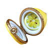 Half Lemon w Removable Slice Porcelain Limoges fruit Rochard Limoges Box French Trinket Box
