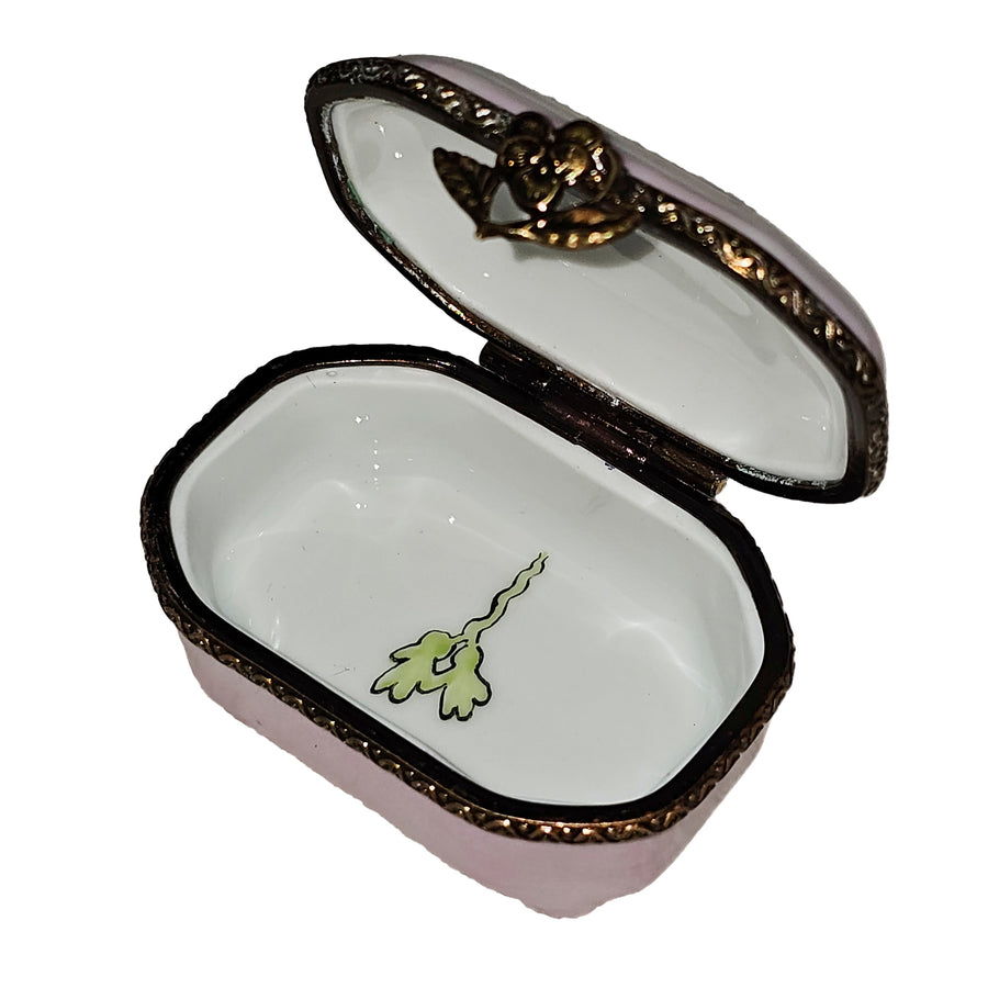 Happy Birthday Celebration Box Porcelain Limoges Birthday French Trinket Box