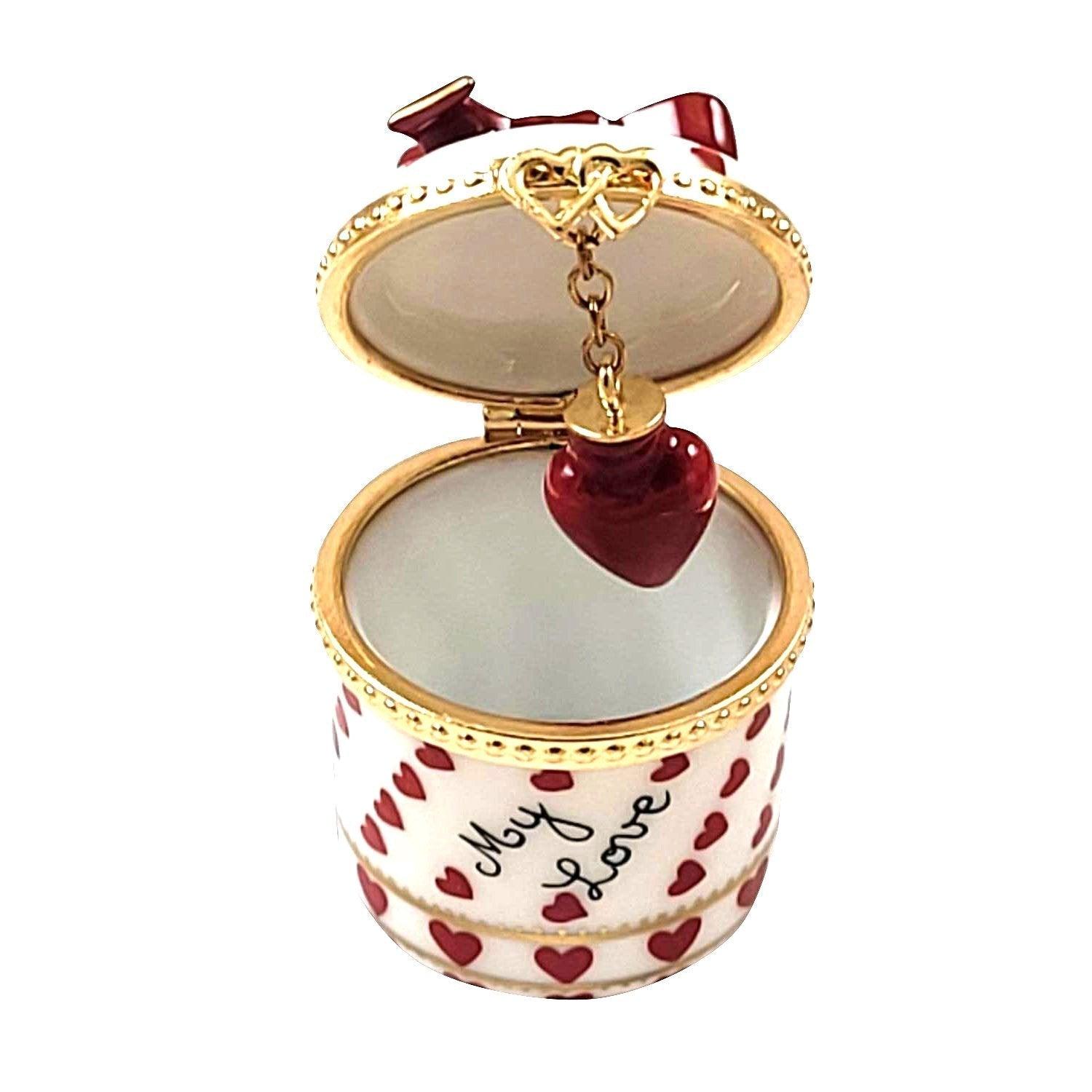 Heart Jewel - My Love Porcelain Limoges valentine French Trinket Box