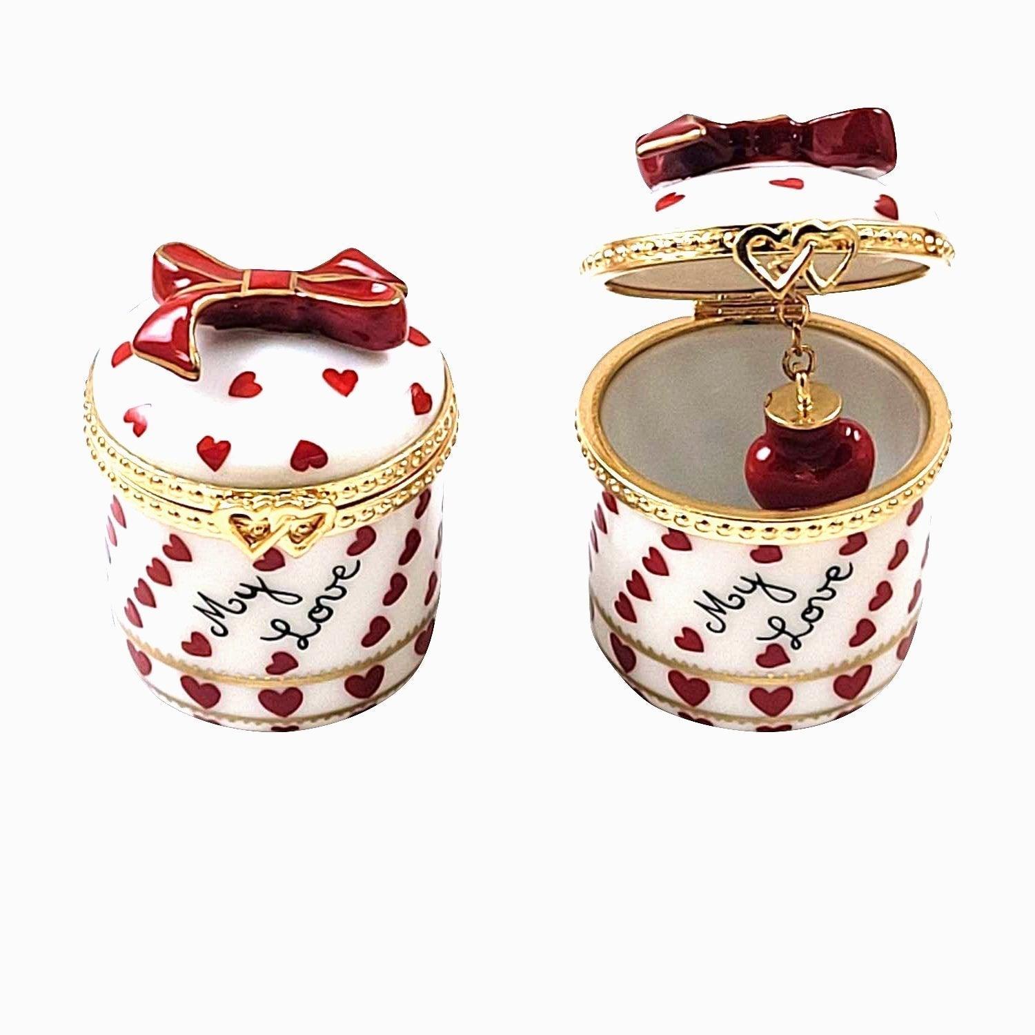 Heart Jewel - My Love Porcelain Limoges valentine French Trinket Box