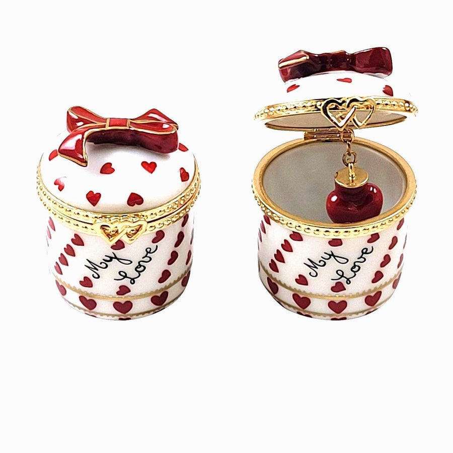Heart Jewel - My Love Porcelain Limoges valentine French Trinket Box