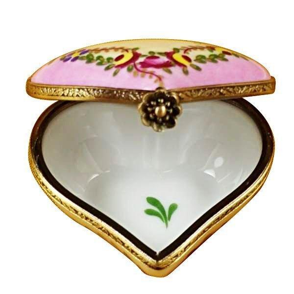 Heart - Love Always Porcelain Limoges heart valentine love French Trinket Box