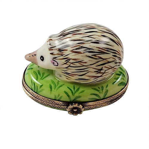 Hedgehog Porcelain Limoges Rochard Limoges French Trinket Box