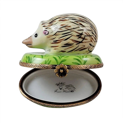 Hedgehog Porcelain Limoges Rochard Limoges French Trinket Box