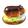 Hippopotamus Porcelain Limoges Wild French Trinket Box