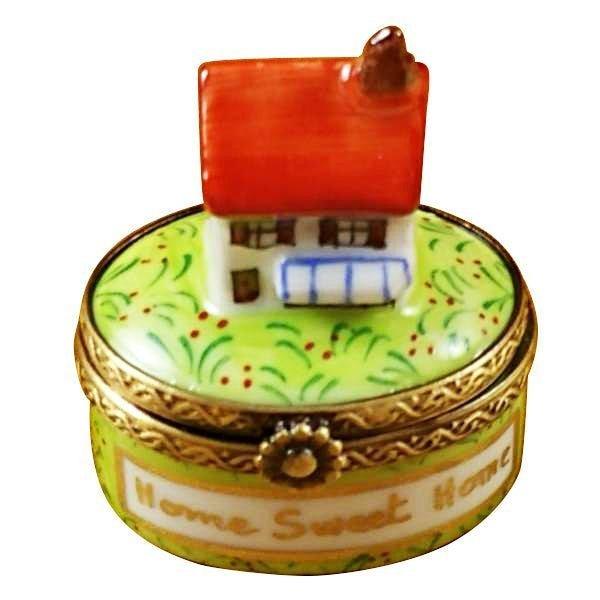 Home Sweet Home Porcelain Limoges home French Trinket Box