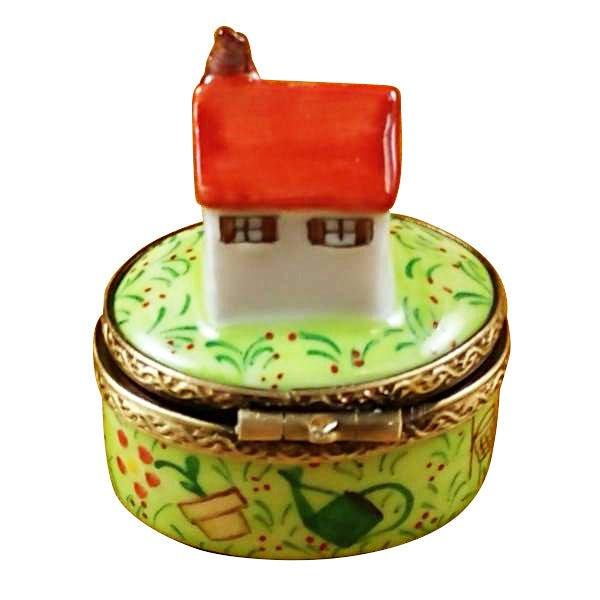 Home Sweet Home Porcelain Limoges home French Trinket Box