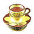 Hot Chocolate Cup & Saucer Porcelain Limoges Food French Trinket Box