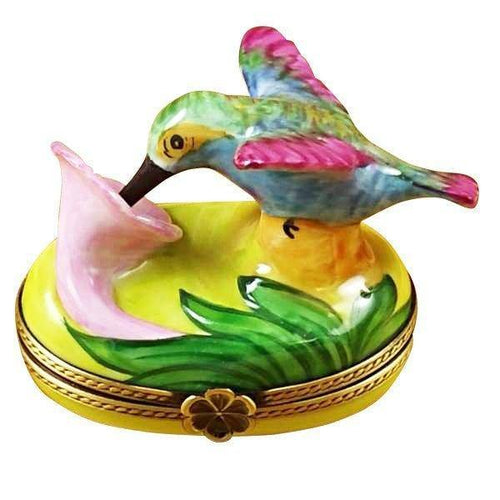 Hummingbird Porcelain Limoges bird birds French Trinket Box