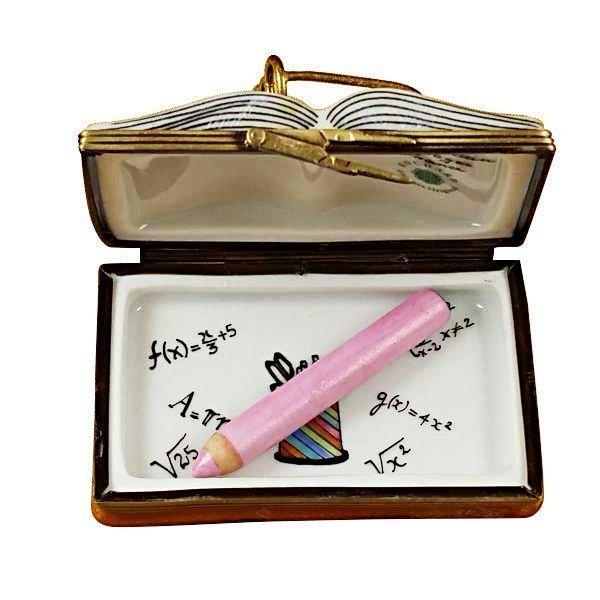 I Love My Teacher Book Porcelain Limoges Professional French Trinket Box