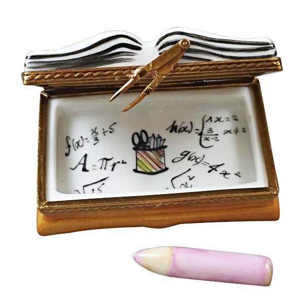 I Love My Teacher Book Porcelain Limoges Professional French Trinket Box