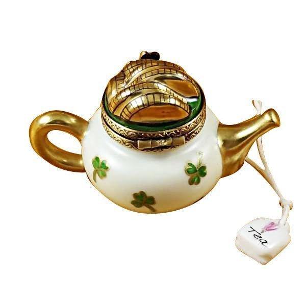 Irish Teapot Porcelain Limoges China French Trinket Box