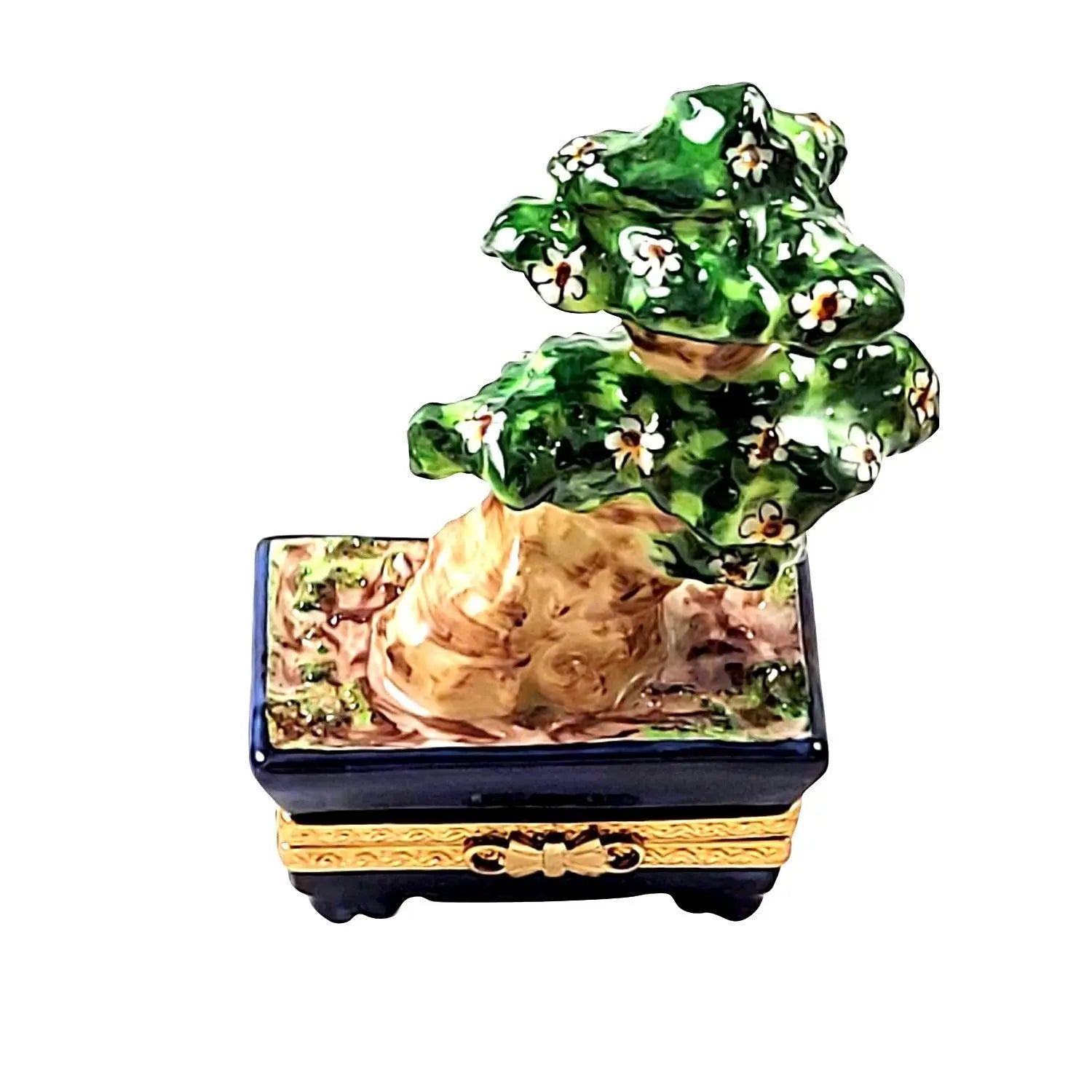 Japanese Bonsai Tree Porcelain Limoges Garden World French Trinket Box