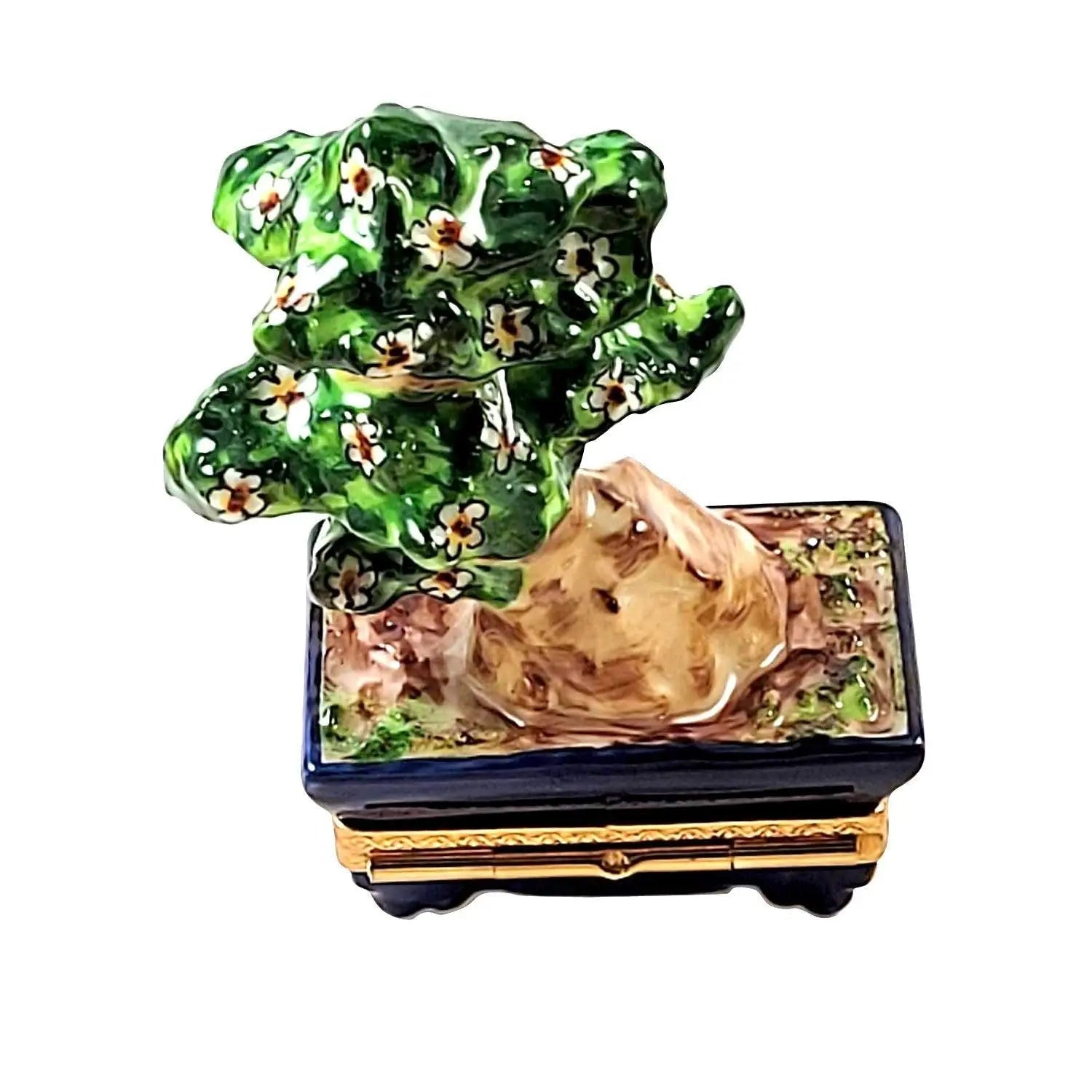Japanese Bonsai Tree Porcelain Limoges Garden World French Trinket Box