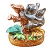Koala with Baby Porcelain Limoges bear wild animal French Trinket Box