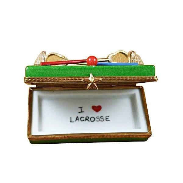 Lacrosse Field Porcelain Limoges sports travel French Trinket Box