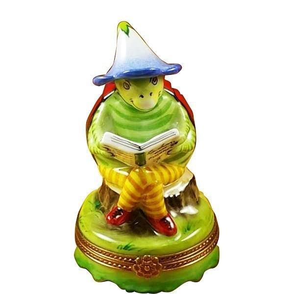 Ladybug reading Book Porcelain Limoges bug garden book Rochard Limoges Box French Trinket Box