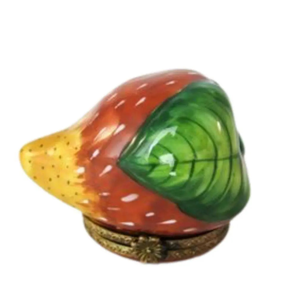 Medium Strawberry Limoges Box Porcelain Limoges fruit limoges boxes French Trinket Box