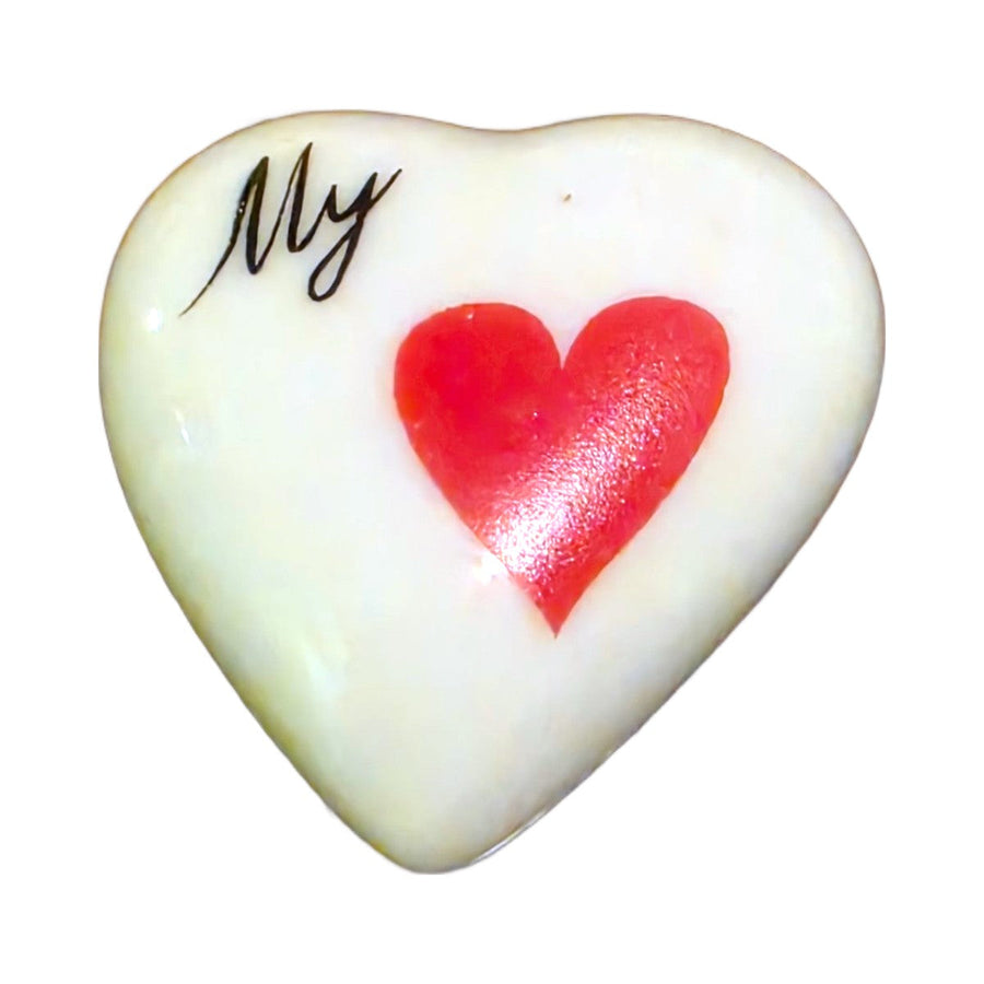 My Love porcelain goodie trinkets in all shapes: heart, oval, open book, rectangle