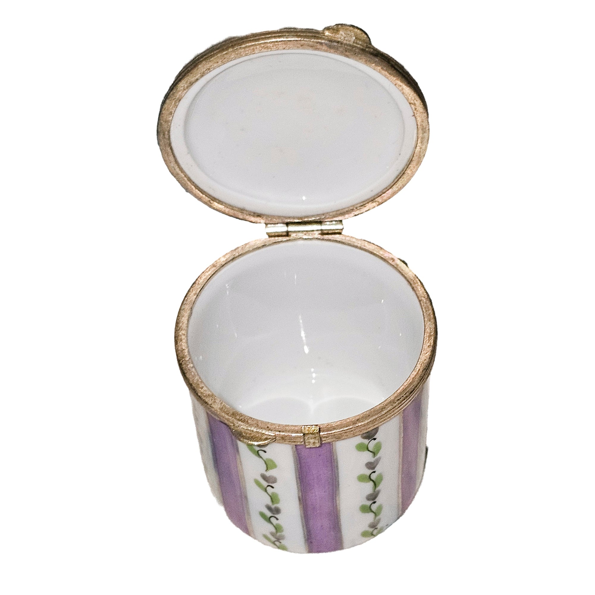 Light Purple Floral Limoges Box Porcelain Limoges traditional French Trinket Box