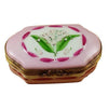 Lily Of The Valley Porcelain Limoges garden flowers traditional French Trinket Box
