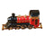 Locomotive Train on Brass Track Porcelain Limoges vehicle travel French Trinket Box