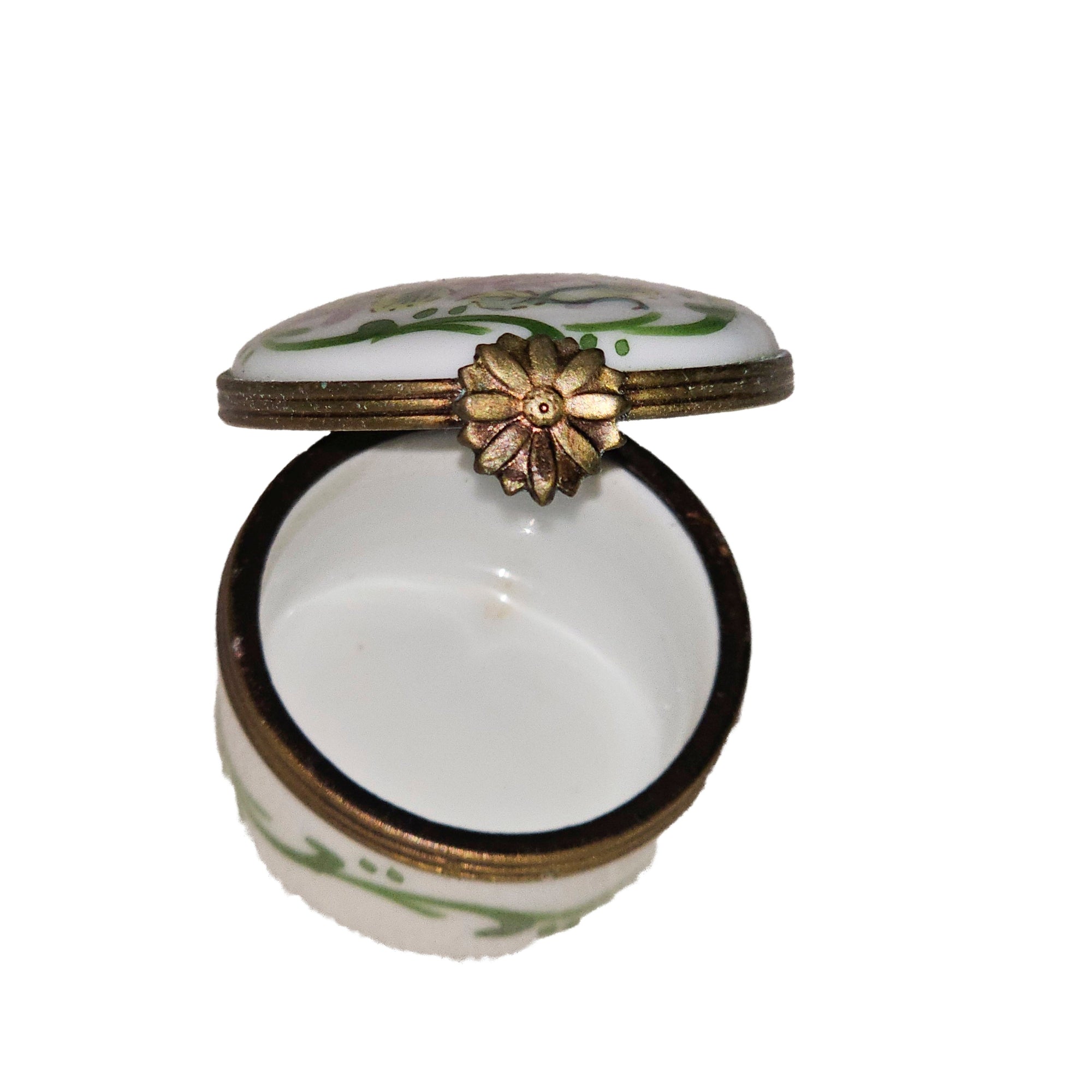 Mini Floral Limoges Trinket Box Porcelain Limoges traditional French Trinket Box