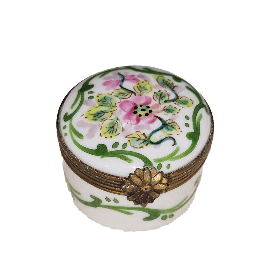 Mini Floral Limoges Trinket Box Porcelain Limoges traditional French Trinket Box