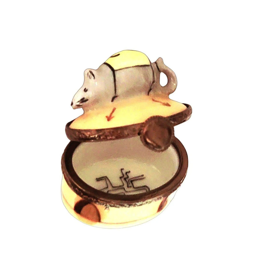 Mini Race Runner Mouse Limoges Box Figurine - Limoges Box Boutique