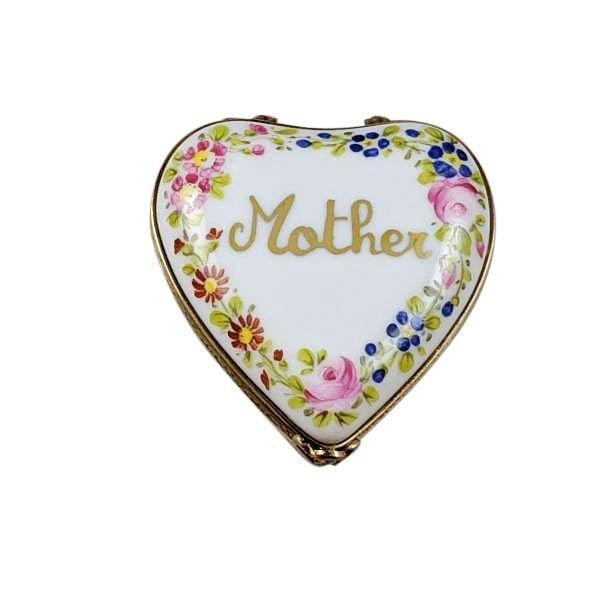 Mother Love Always Mother's Day Heart Porcelain Limoges Valentine love traditional special occasions mother French Trinket Box
