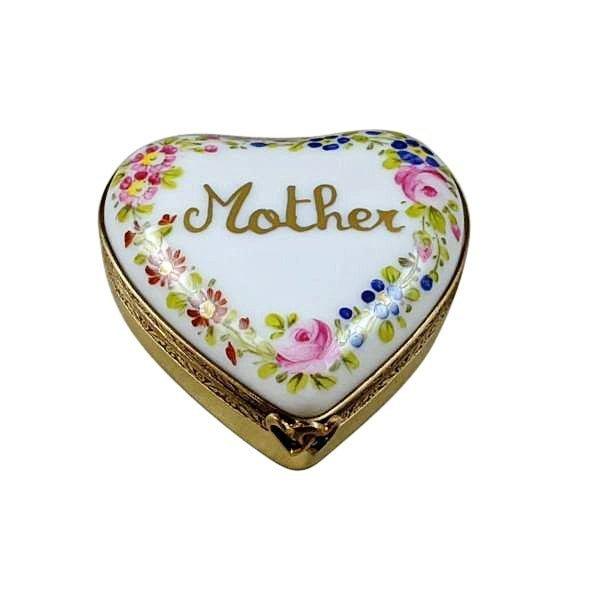 Mother Love Always Mother's Day Heart Porcelain Limoges Valentine love traditional special occasions mother French Trinket Box