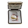 Mouse in Cheese Porcelain Limoges Food Mouse French Trinket Box