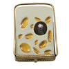 Mouse in Cheese Porcelain Limoges Food Mouse French Trinket Box
