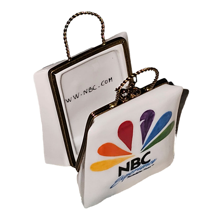 NBC Experience Shopping Bag Box Porcelain Limoges bag purse French Trinket Box