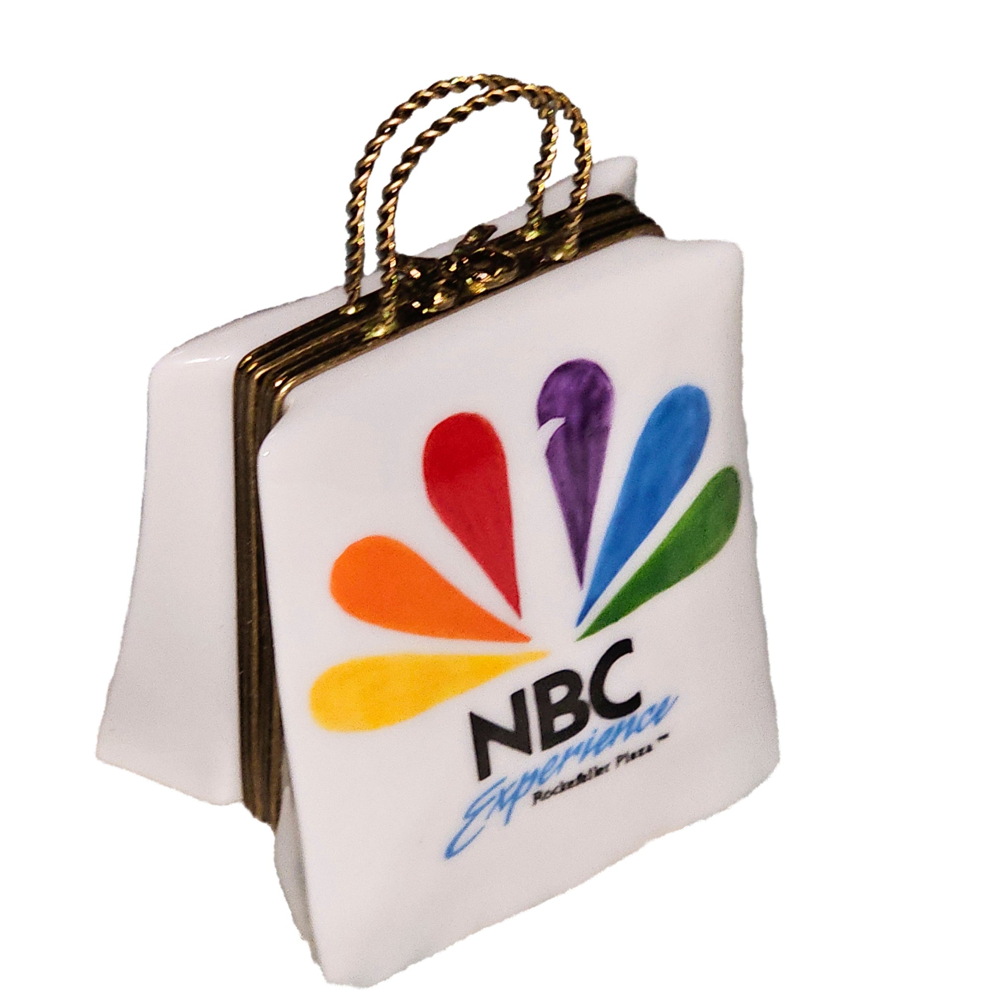 NBC Experience Shopping Bag Box Porcelain Limoges bag purse French Trinket Box