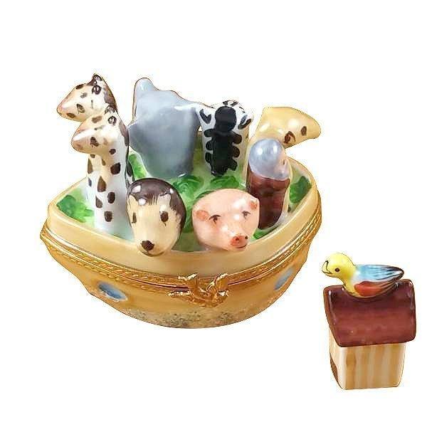 Noah's Ark Porcelain Limoges religion spirituality French Trinket Box