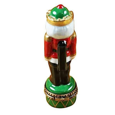 Nutcracker on Green Base Limoges Box - Limoges Box Boutique