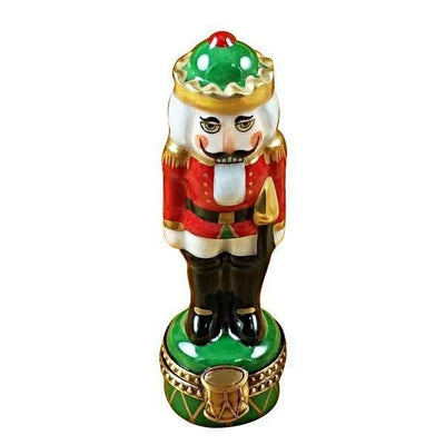 Nutcracker on Green Base Limoges Box - Limoges Box Boutique