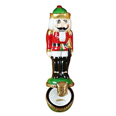 Nutcracker on Green Base Limoges Box - Limoges Box Boutique