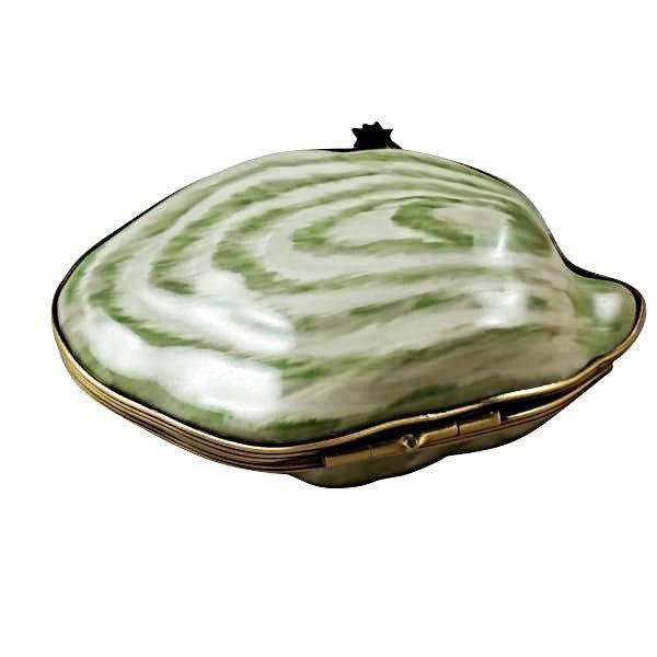Oyster with Pearl Inside Porcelain Limoges Fish Ocean French Trinket Box