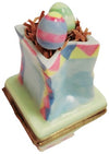 Easter Bag w Eggs Limoges Box Porcelain Figurine-Easter-CH8C297