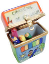 French Crayon Limoges Box Porcelain Figurine-fine art Baby LIMOGES BOXES-CH3S468