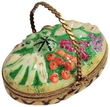 Elegant Porcelain Fruit Basket Porcelain Limoges Fruit Basket French Trinket Box