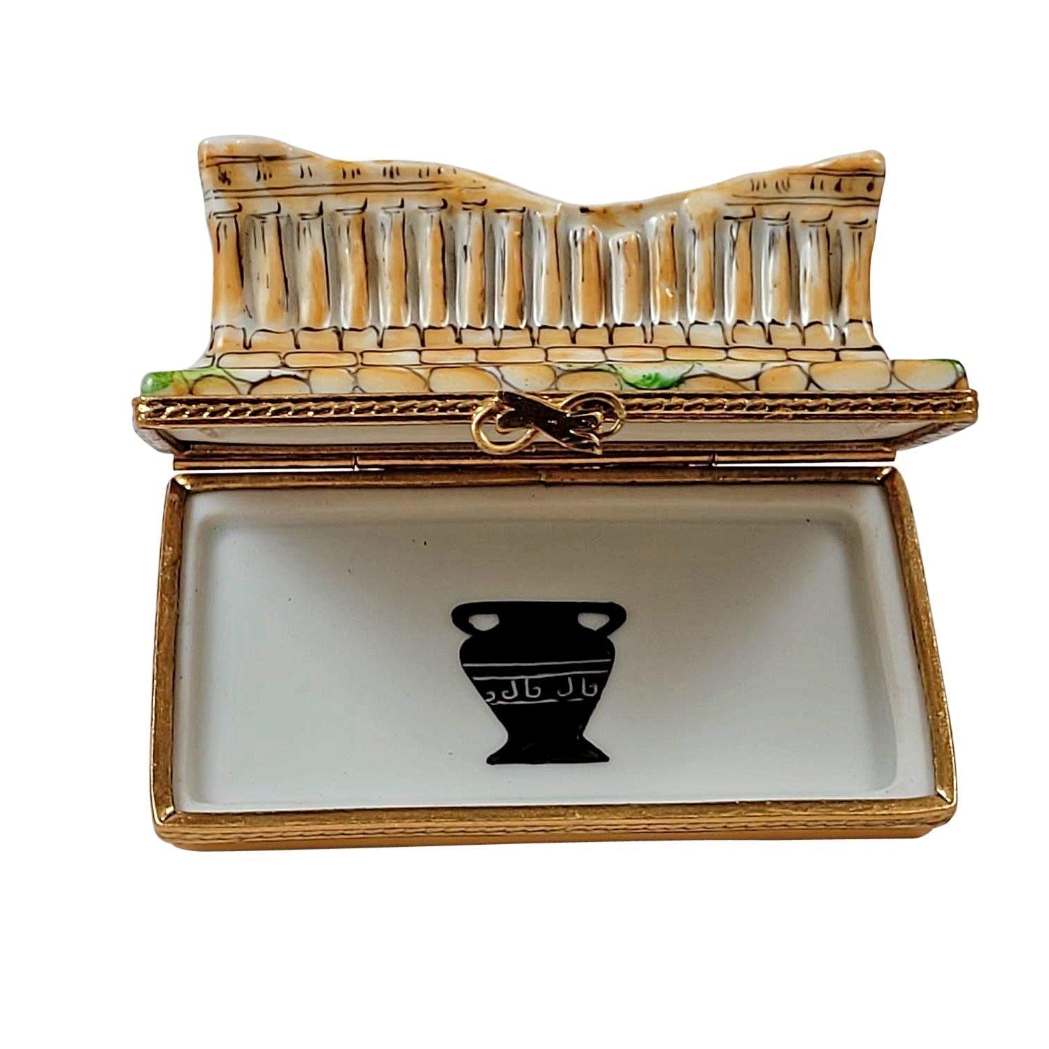 Parthenon Porcelain Limoges monuments world travel French Trinket Box
