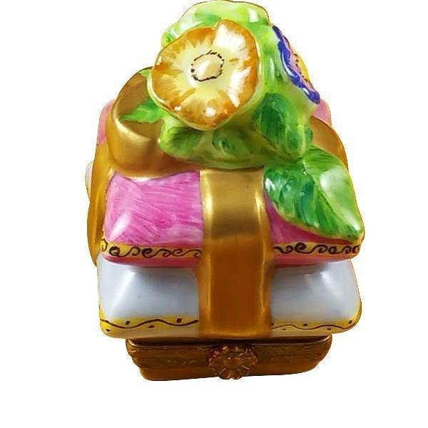 Pillow with Flowers Porcelain Limoges special occasions wedding French Trinket Box