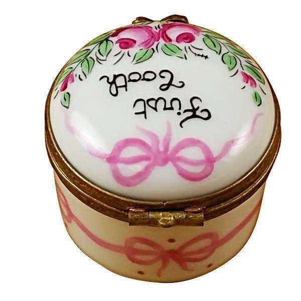 Pink First Tooth limoges box Porcelain Limoges French Trinket Box