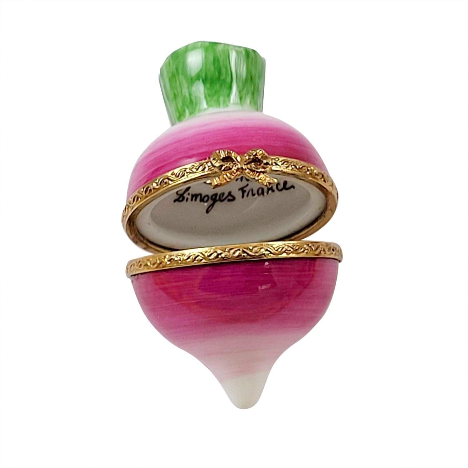 Radish Porcelain Limoges fruit vegtables French Trinket Box