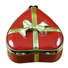 Red Heart with Chocolates Porcelain Limoges valentine heart dessert French Trinket Box