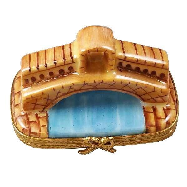 Rialto Bridge In Venice Porcelain Limoges monument france paris travel French Trinket Box