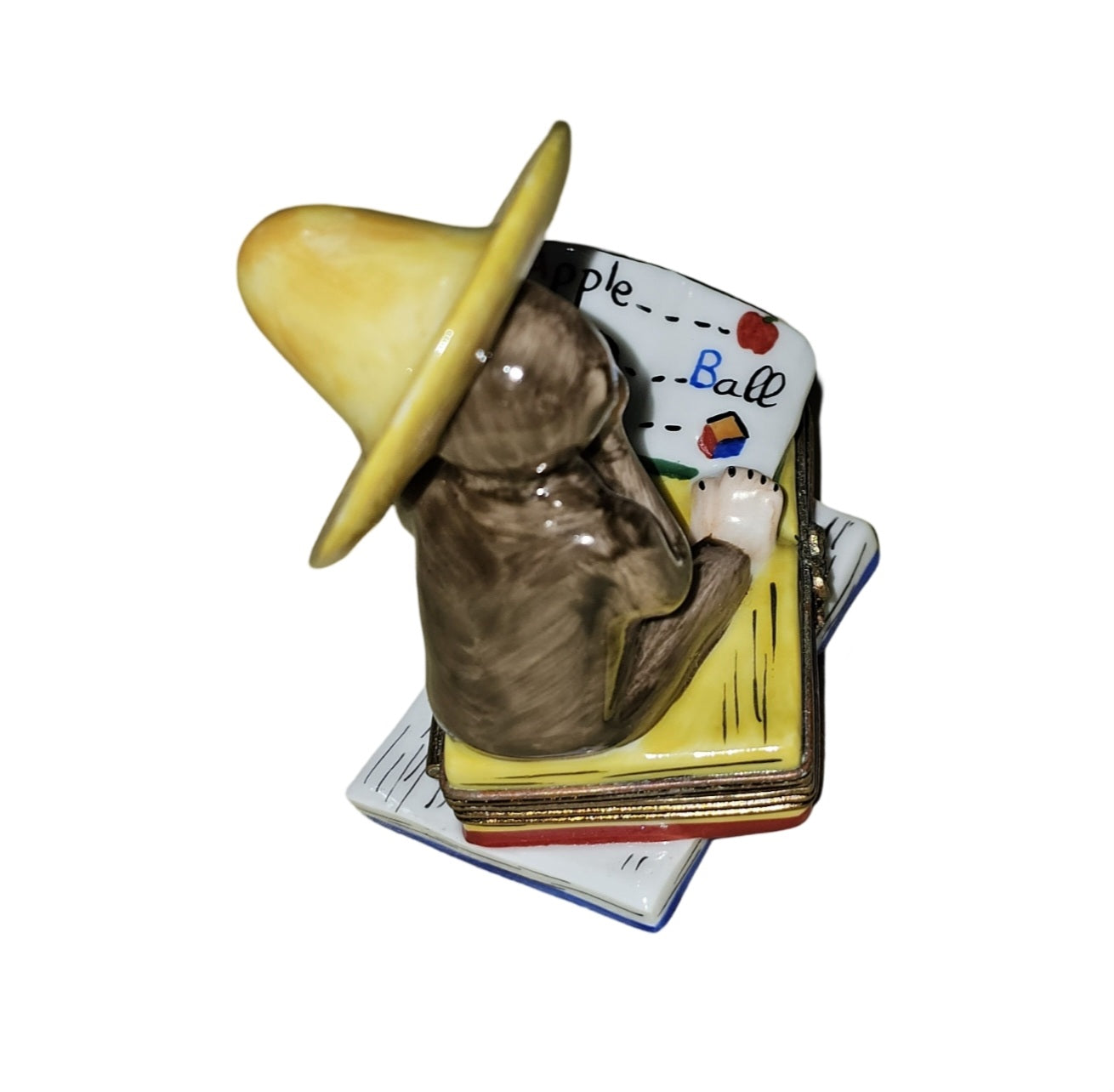 Curious George Reading Delight Porcelain Limoges Kids book fairy French Trinket Box